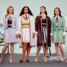 Photo of cast of Forbidden Fruits for Who What Wear Spring 2026 issue.