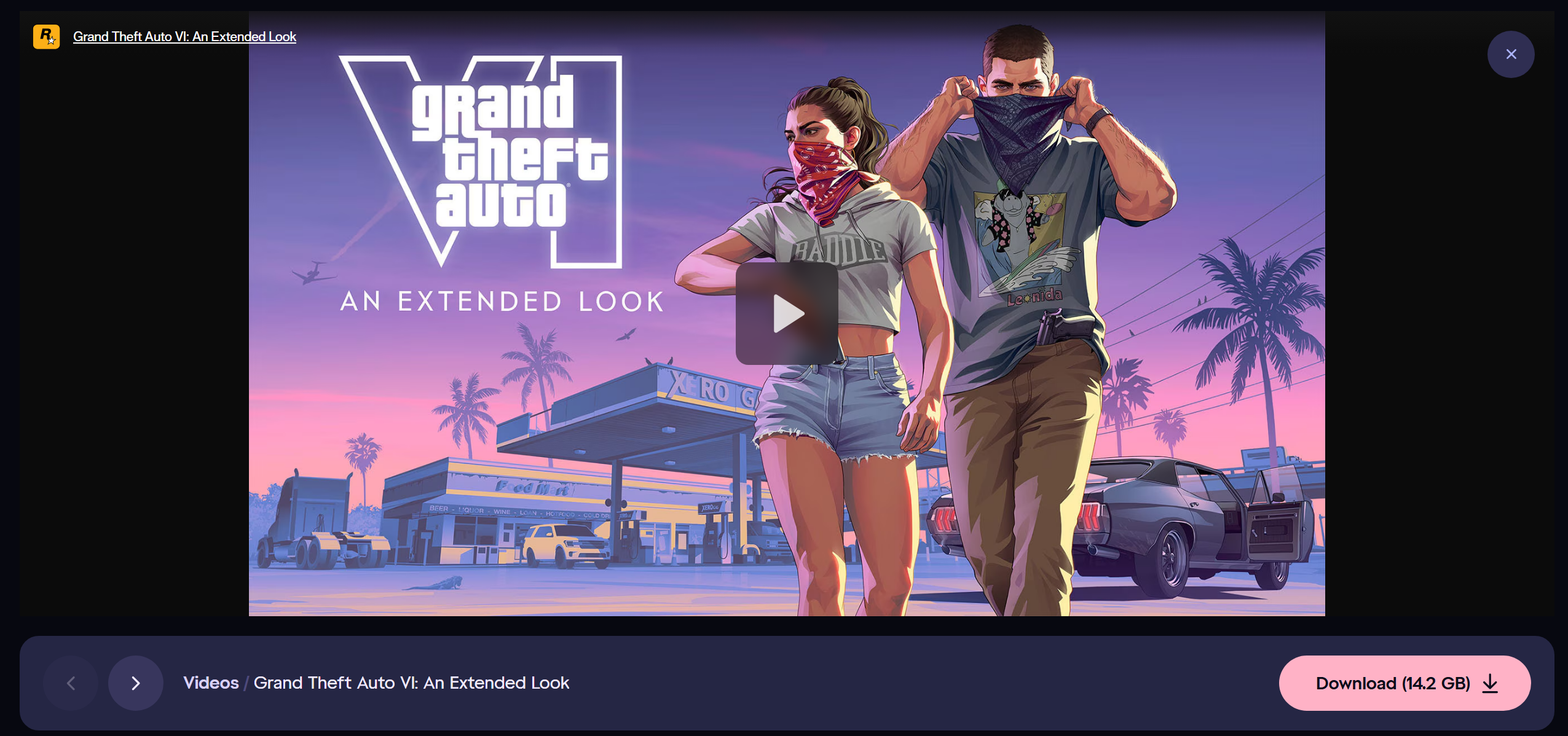 Grand Theft Auto 6 Extended Look trailer download screencap