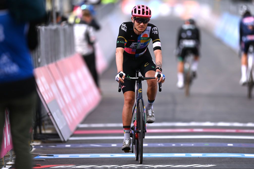 UNSPECIFIED, ITALY - MAY 29: xxx of xxx and xxx during the 104th Giro d'Italia 2021, Stage 22 a x km stage from x to x / @girodiitalia / #Giro / on May 29, 2021 in UNSPECIFIED, Italy. (Photo by Stuart Franklin/Getty Images)