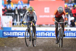 Nikki Harris and Marianne Vos, World Cyclo-Cross Championships - Elite Women