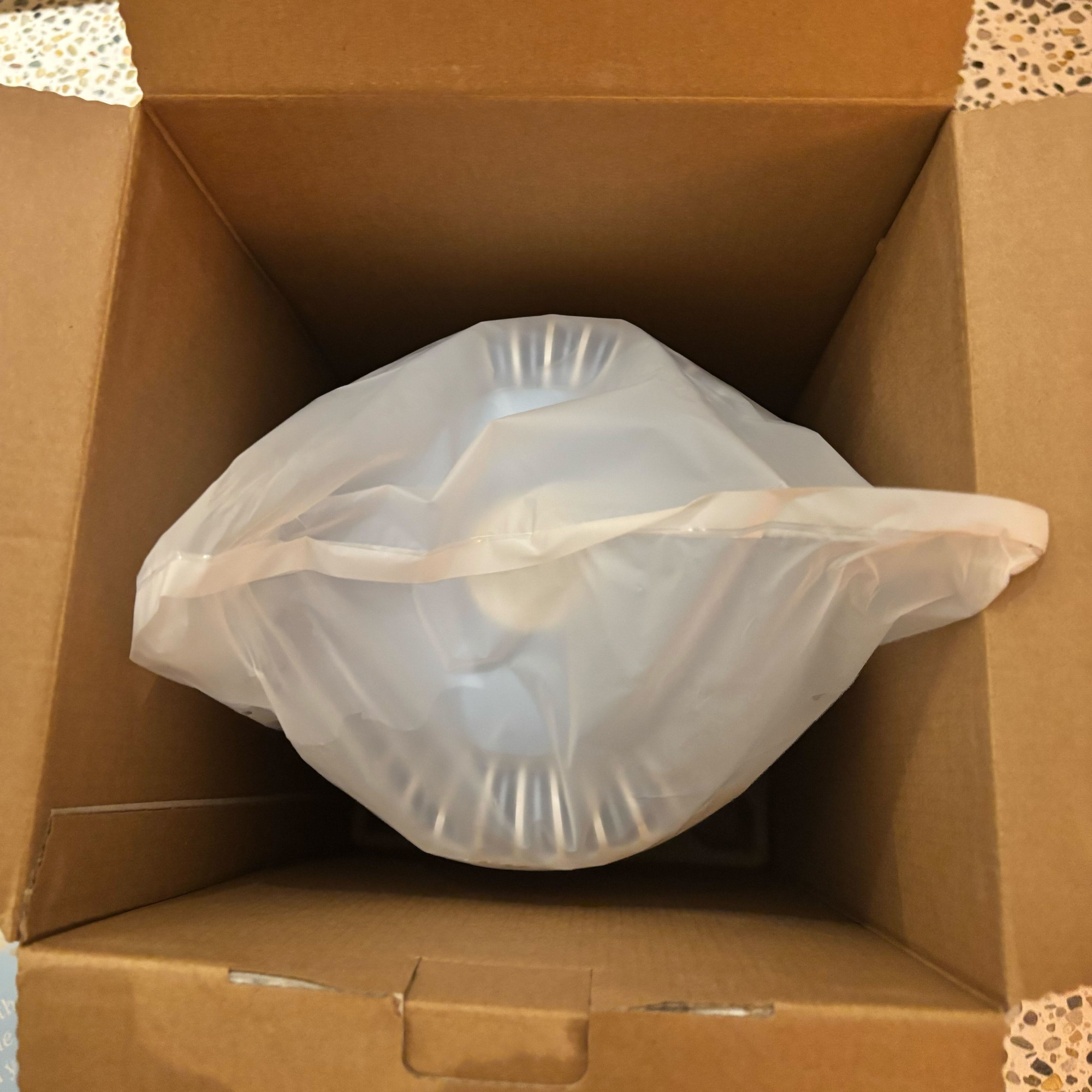 levoit sprout air purifier in packaging in an open box