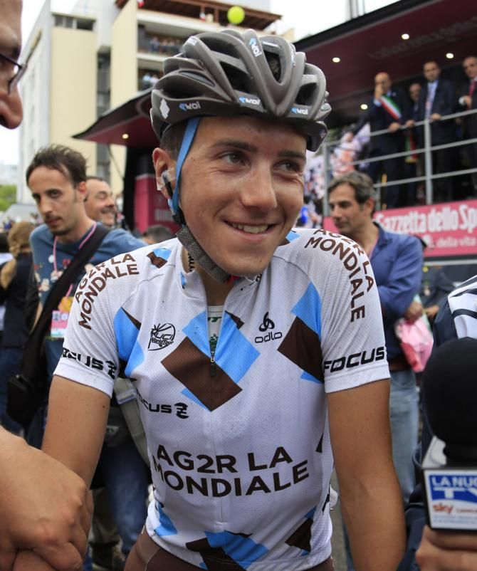 Domenicao Pozzovivo (AG2R La Mondiale) in good spirits
