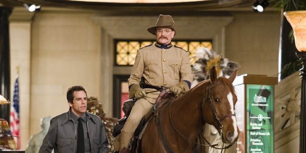 Robin Williams and Ben Still in Night at the Museum