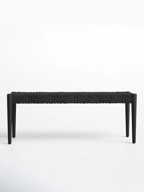 Kazbah 47" Genuine Leather Bench
