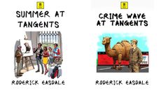 Covers of Summer At Tangents and Crime Wave At Tangents 