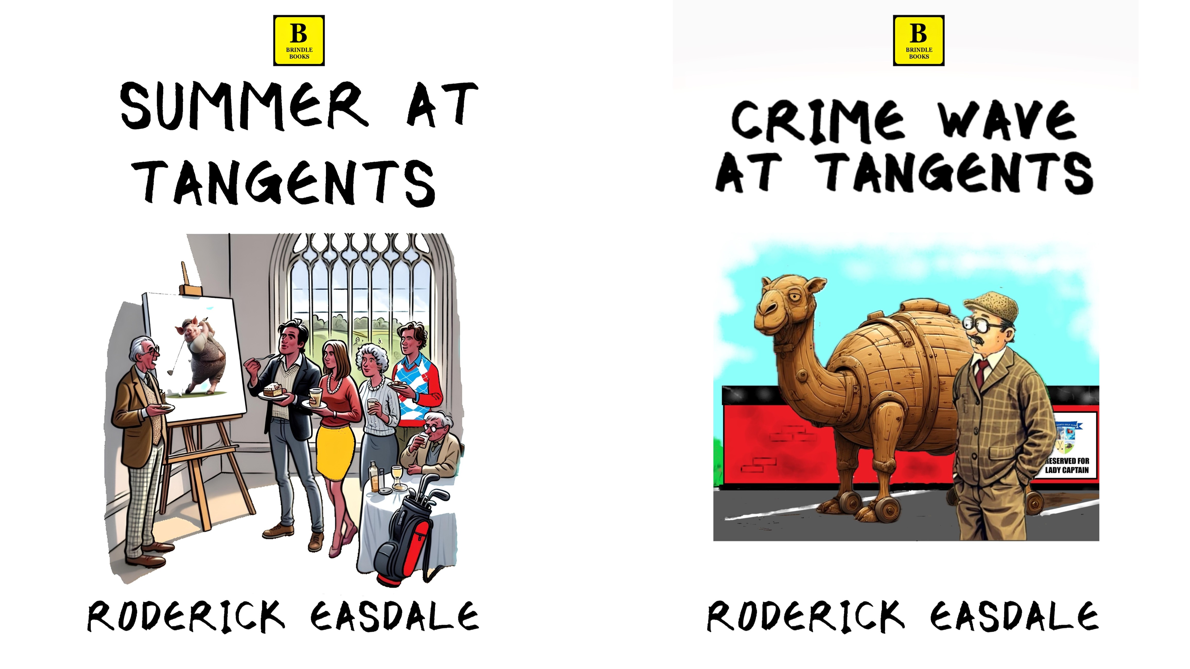 Covers of Summer At Tangents and Crime Wave At Tangents 