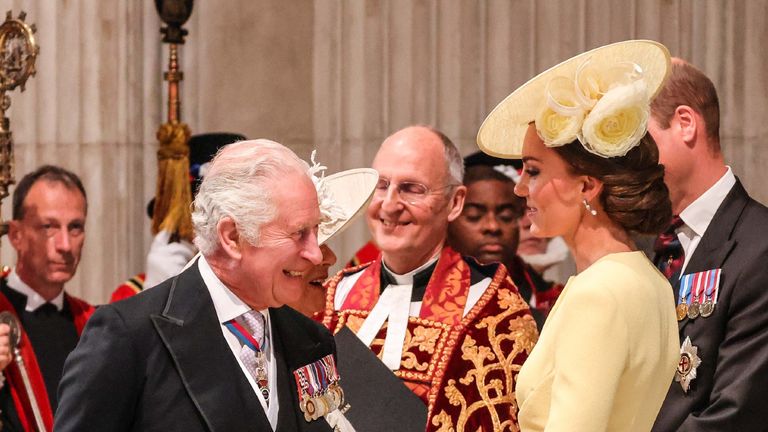 Video of Prince Charles blowing Kate Middleton a kiss at Thanksgiving service delights royal fans 