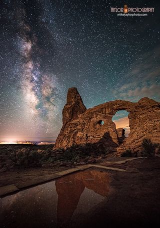 Turret Arch in Moab, Utah.