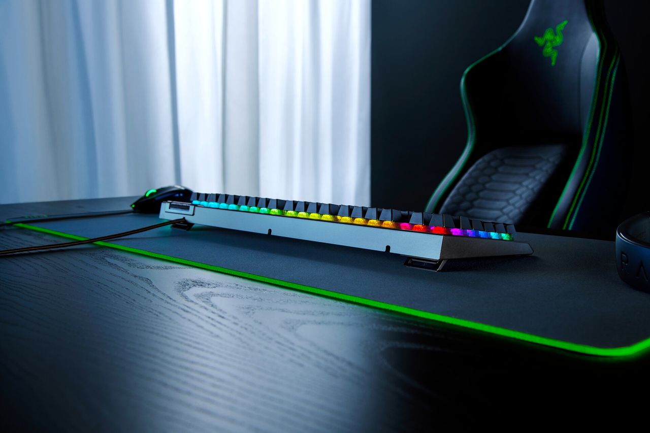 Top end of a Razer Blackwidow V4 X