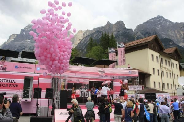It was the first time the Giro has visited the start town of San Vito di Cadore