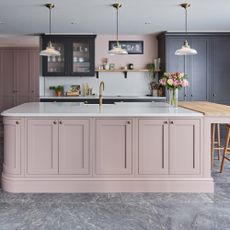 Howdens Emma Willis pink kitchen