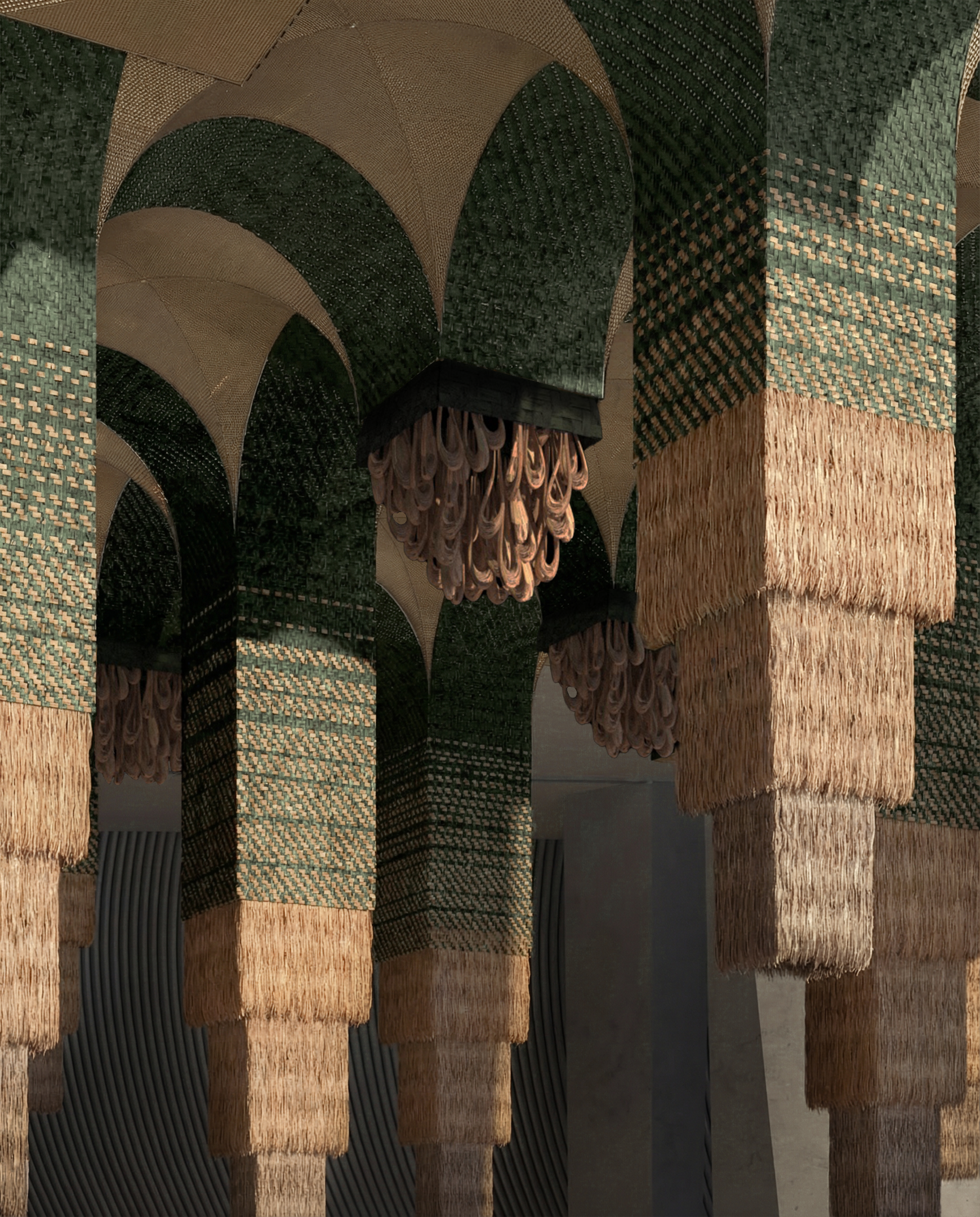 The Speaking Oasis, by Azaz Architects sponsored by the Ithra Palm Initiative