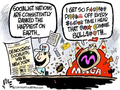 Political cartoon