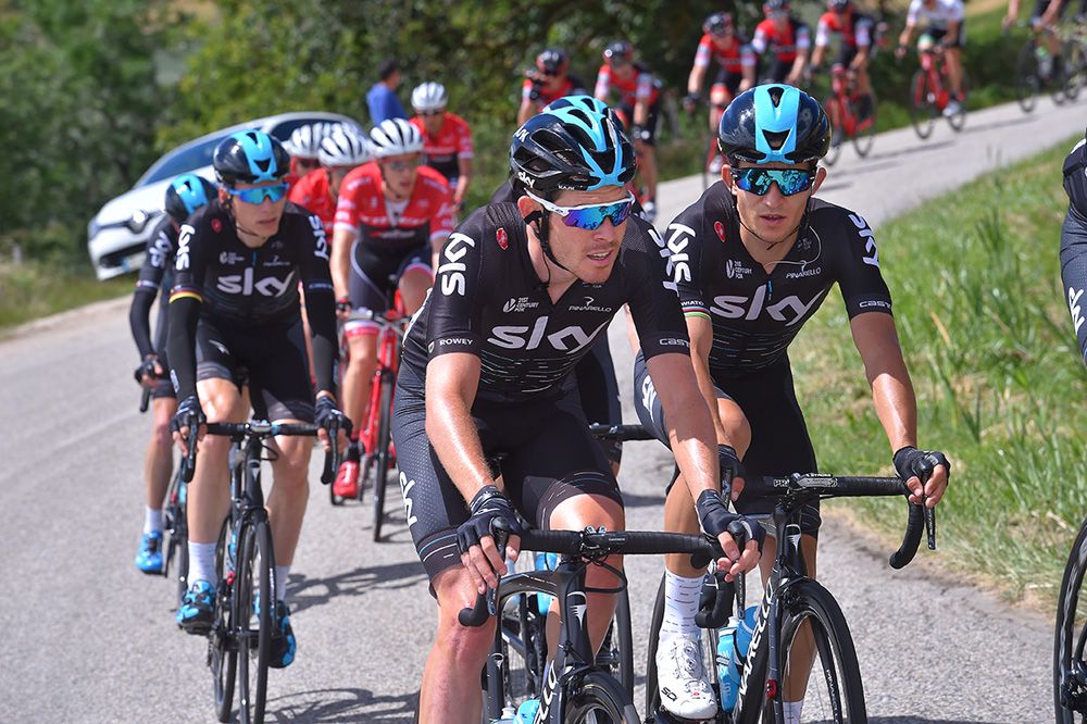 Luke Rowe and Michał Kwiatkowski (Team Sky)