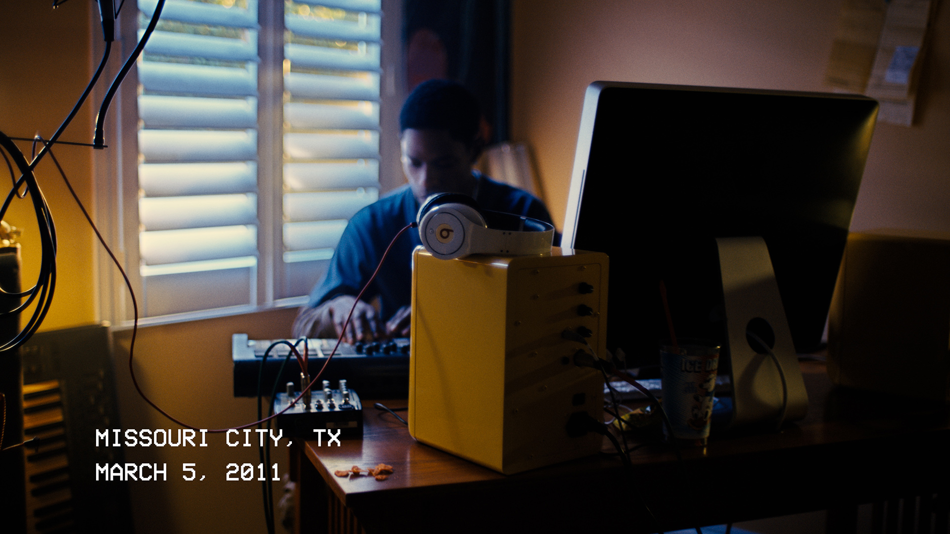 Screengrabs from Beats' DARE to DREAM promo video featuring Travis Scott