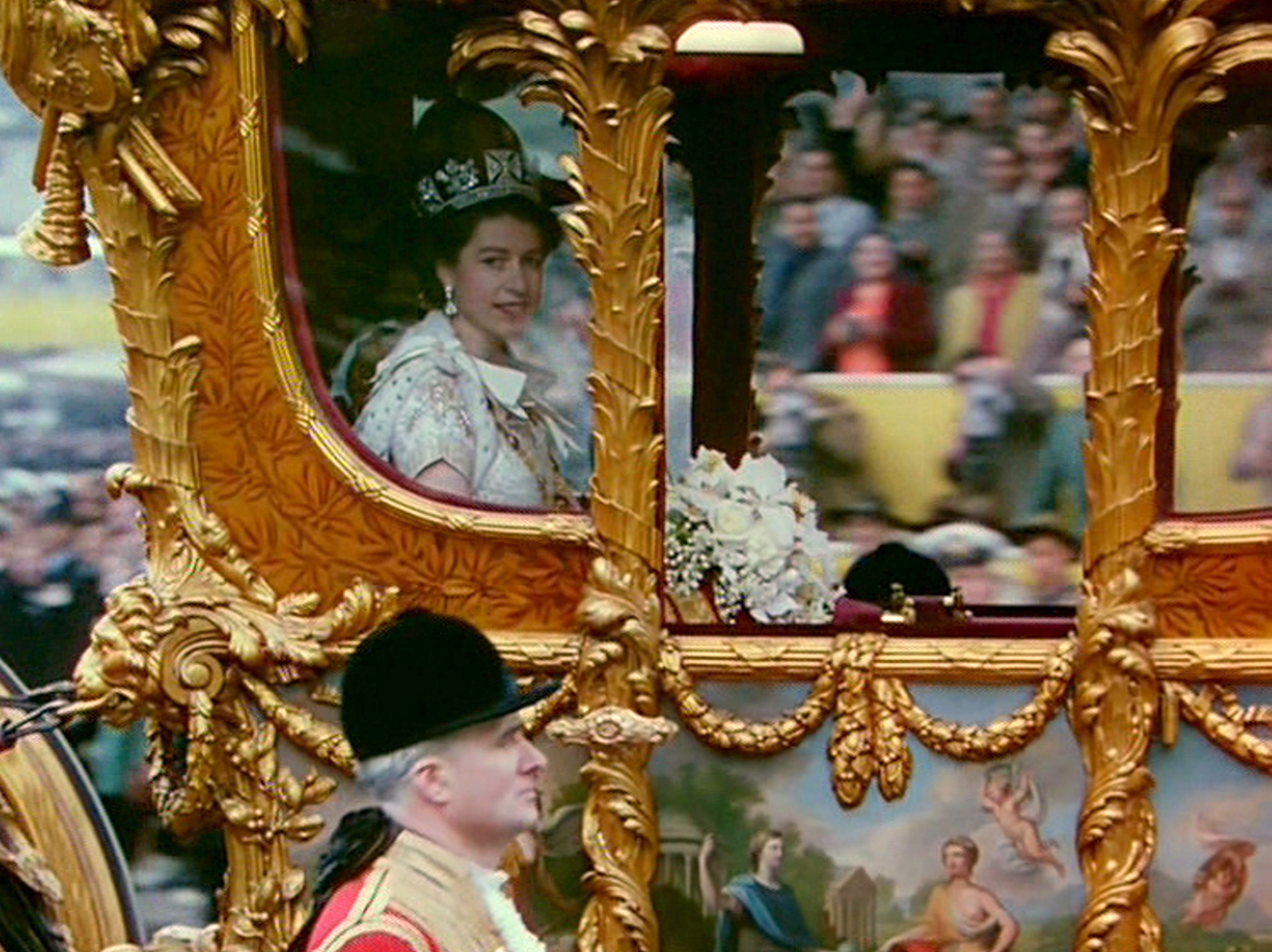 TV tonight The Queen in the Golden State Coach after the Coronation