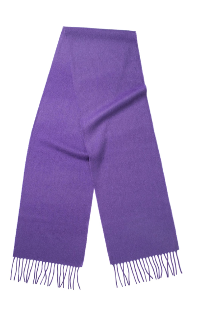 Wolf &amp;amp; Badger, Oban Lilac Cashmere Scarf