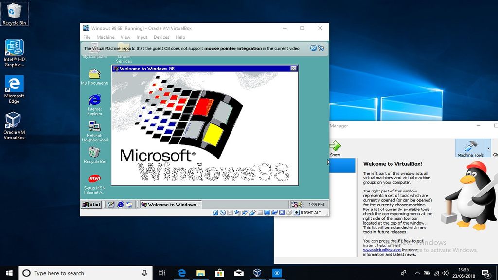 How to get the Windows 98 experience on today