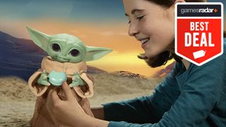 Galactic Snackin' Grogu Baby Yoda toy