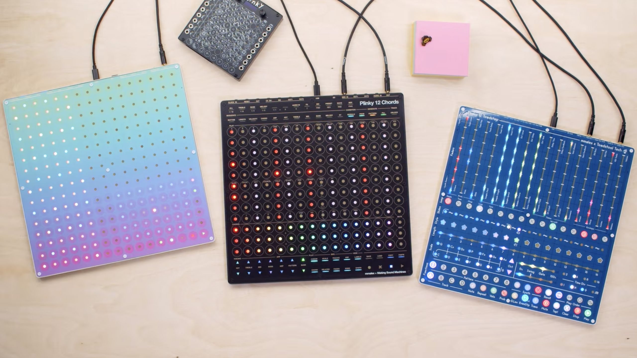 Plinky 12 is an expressive synth with swappable faceplates for “different kinds of musical thinking”