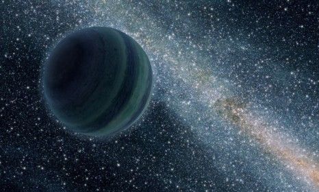 This artist&amp;#039;s conception depicts a Jupiter-like planet just floating alone in space without a parent star: There are hundreds of billions of orphan planets in our galaxy.