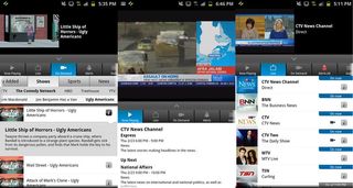 The Bell TV mobile app for Android