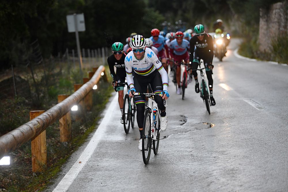 Alejandro Valverde (Movistar) was third at Challenge Mallorca's Trofeo Serra de Tramuntana