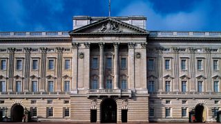 The exterior of Buckingham Palace