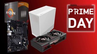 PC parts next to a Tom's Hardware Prime Day logo