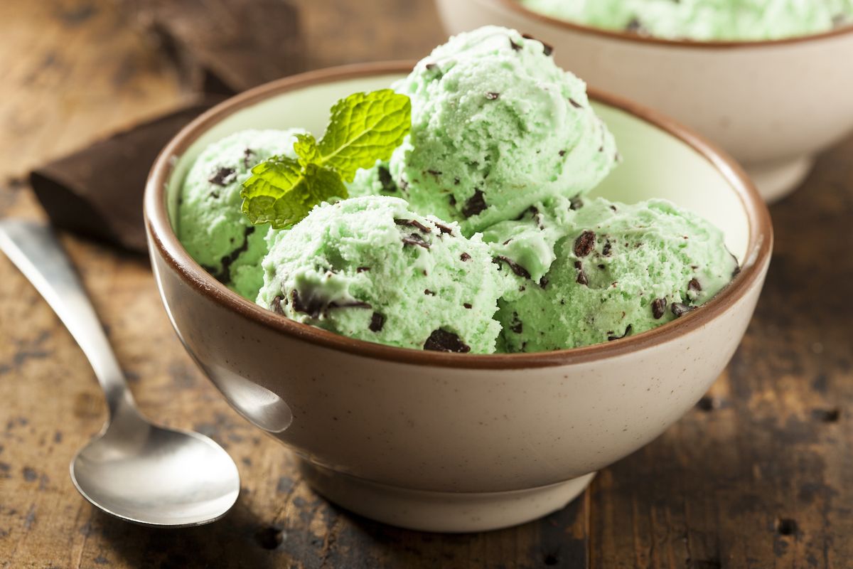 Mint ice cream