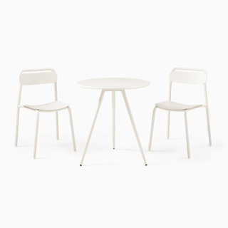 white bistro table set 