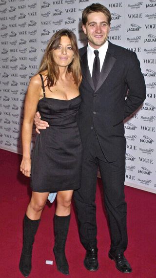 Claudia Winkleman and Kris Tykier attend the "Its Fashion" Gala Evening in aid of Macmillan Cancer Relief
