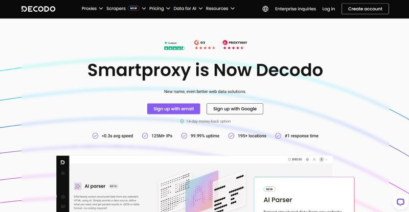 Decodo (formerly Smartproxy) proxy service review