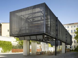 The box, designed by Japanese architects Atelier Bow-Wow, was then packed up and shipped to Prenzlauer Berg in Berlin