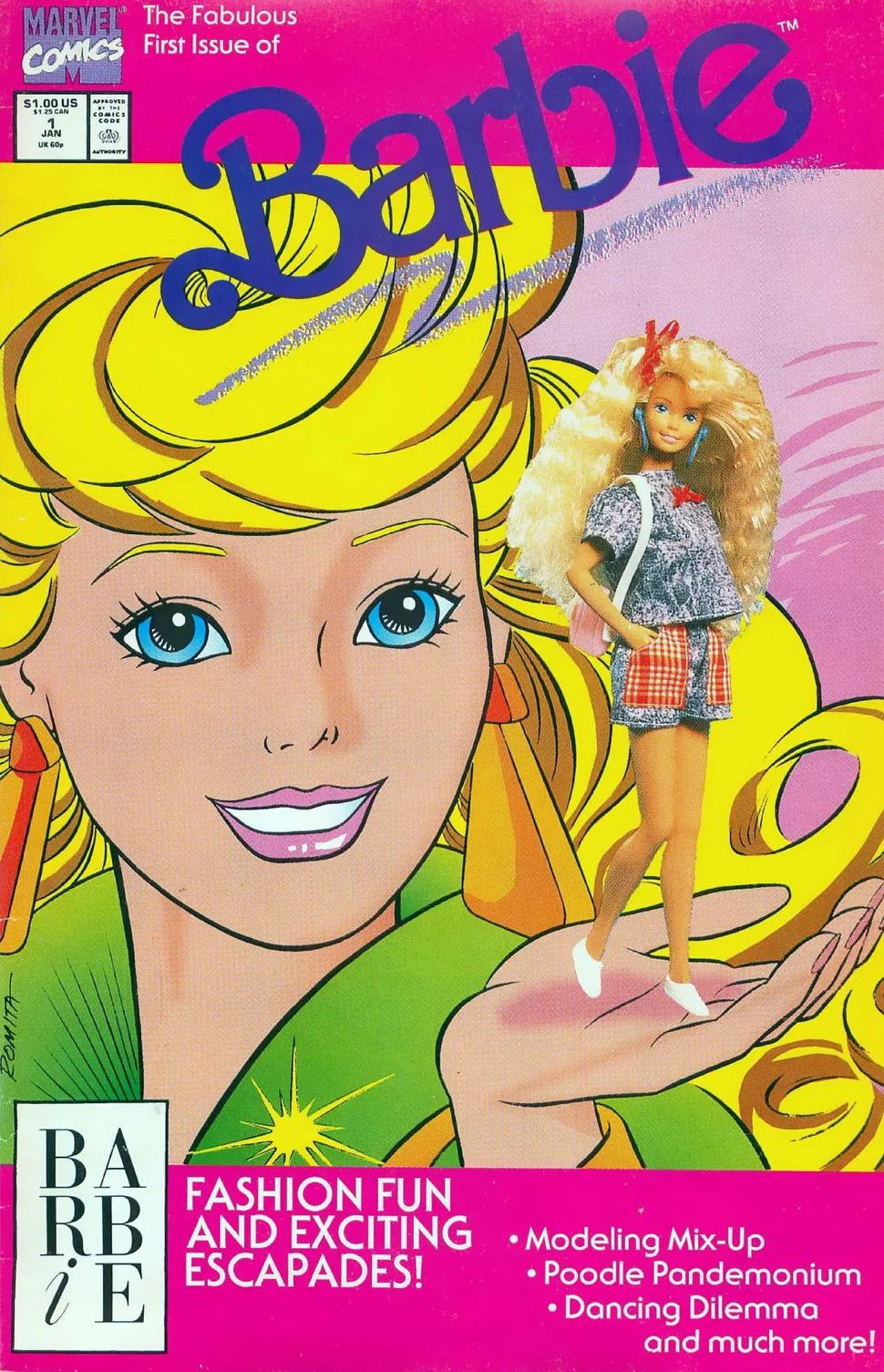 extraño cómic Barbie Marvel