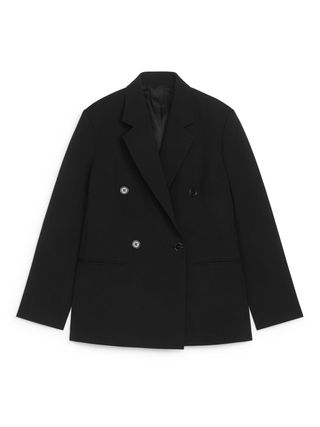 Penny Martin and Arket Twill Blazer - Black - Arket Gb