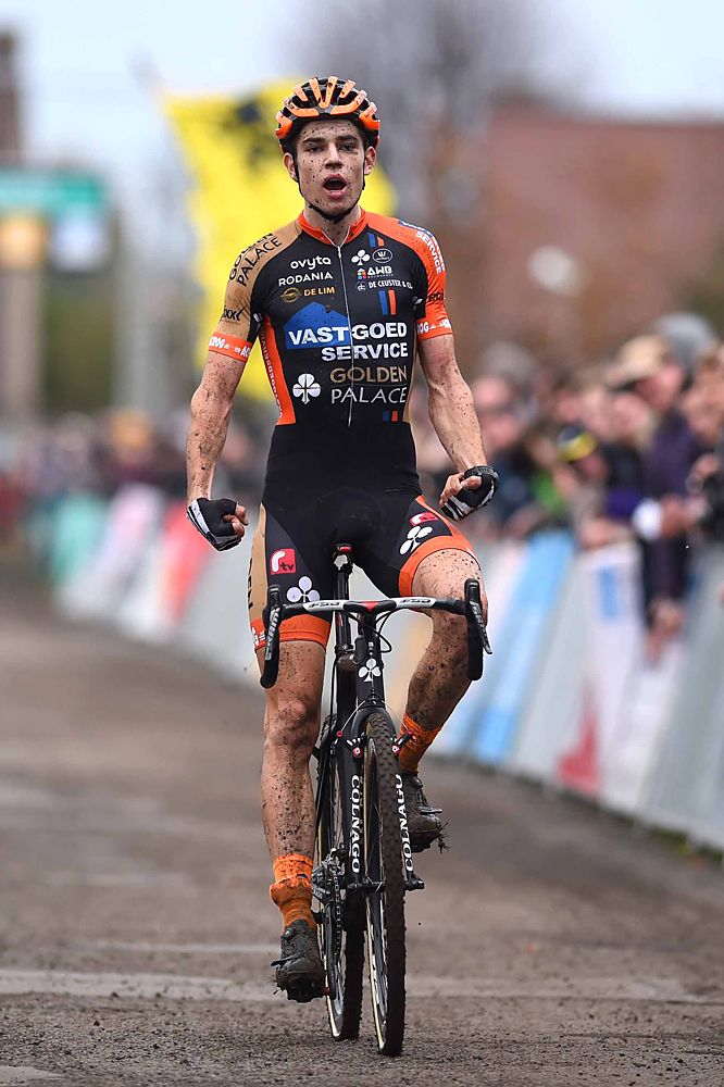 Wout Van Aert (Vastgoedservice Golden Palace Ct) wins Superprestige in Gavere