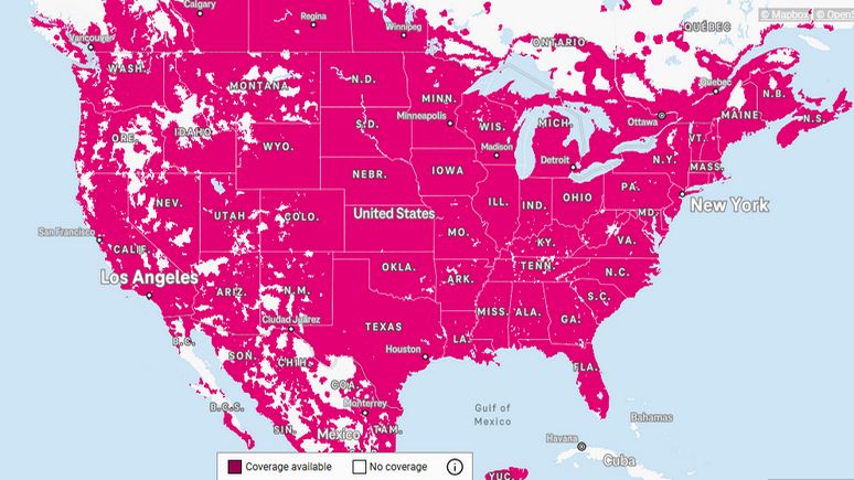 t-mobile coverage map in 2024