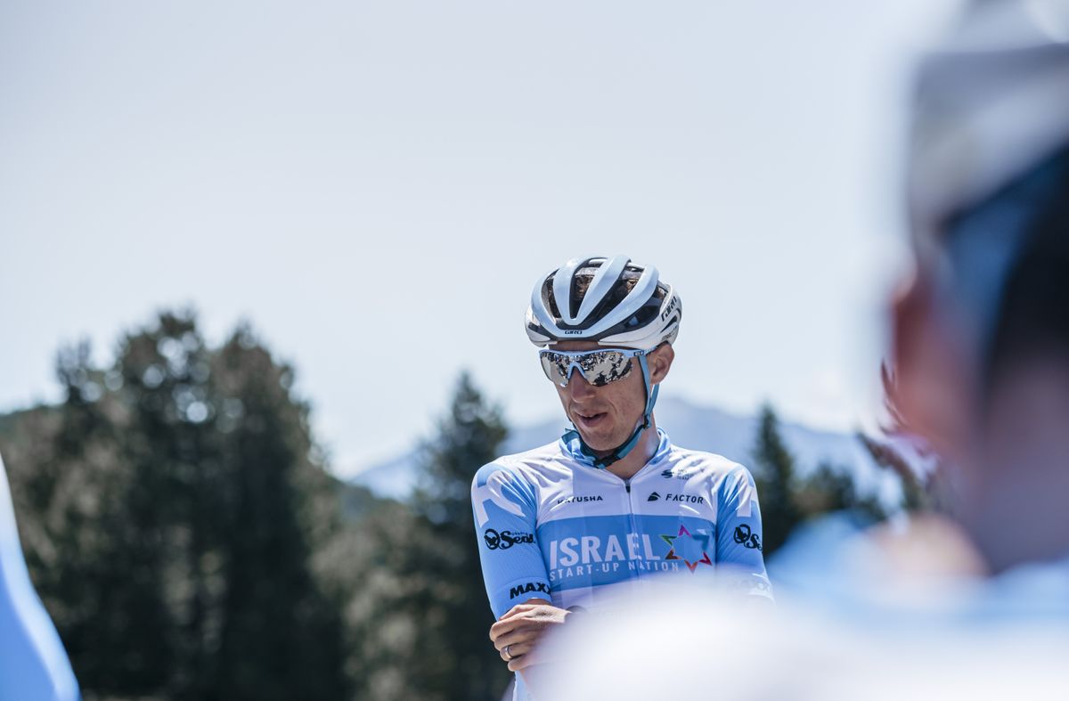 Dan Martin in training with Israel Start-Up Nation.