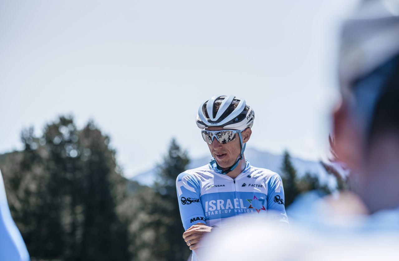 Dan Martin in training with Israel Start-Up Nation.