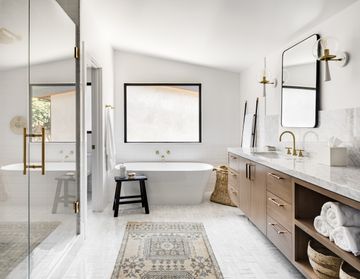 10 modern farmhouse bathrooms to inspire a cozy upgrade | Real Homes