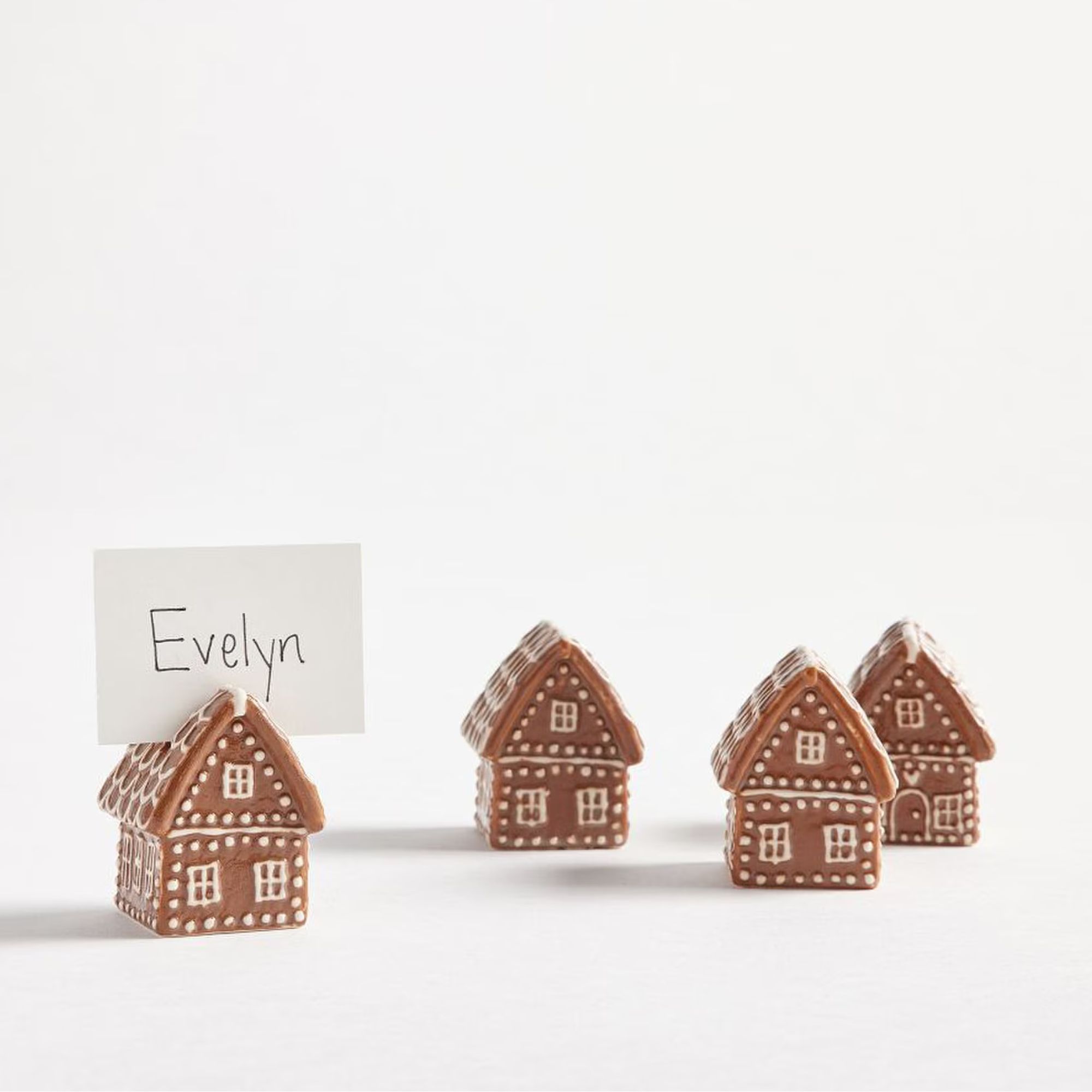 Pottery Barn Gingerbread House Place Card Holders &amp;ndash; Set of 4