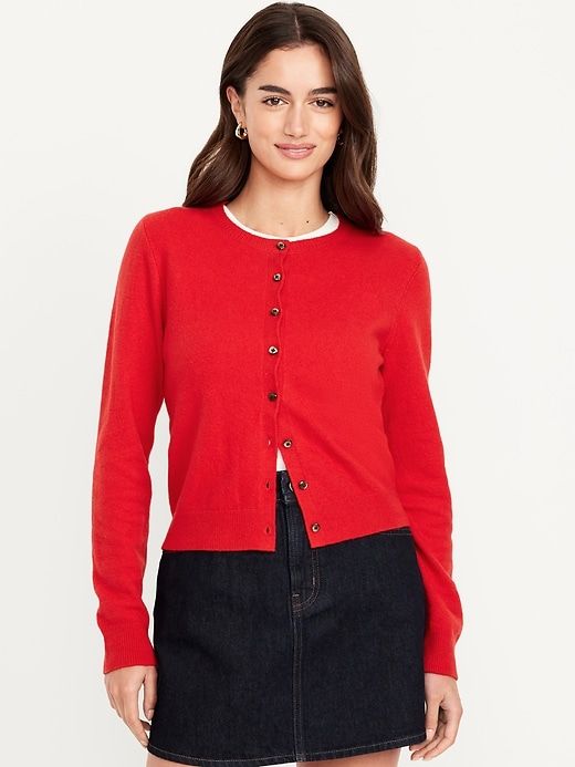 Sosoft Cropped Cardigan Sweater