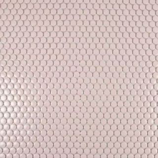 Glossy Pink Porcelain Mosaic Wall 