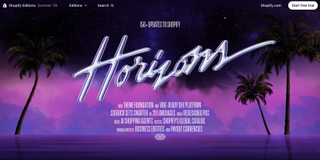 screenshot of Shopify new Horizons update page