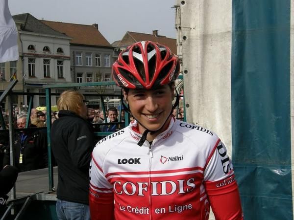 Eventual race winner Jens Keukeleire (Cofidis) at the start