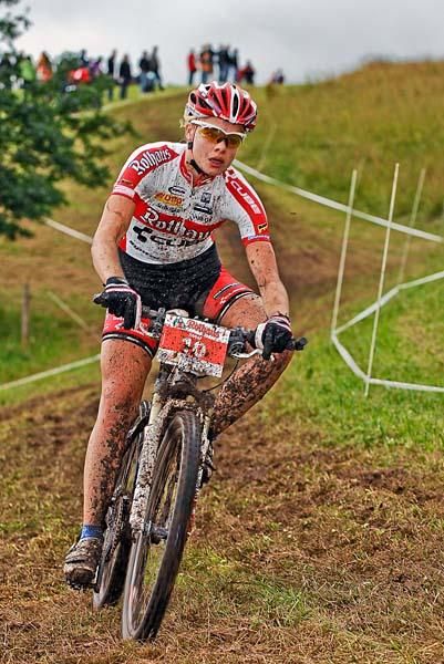 Hanna Klein on the downhill