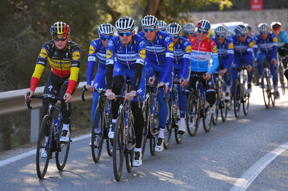 Yves Lampaert, Kasper Asgreen, Enric Mas and Tim Declercq (Deceuninck - Quick-Step Team)