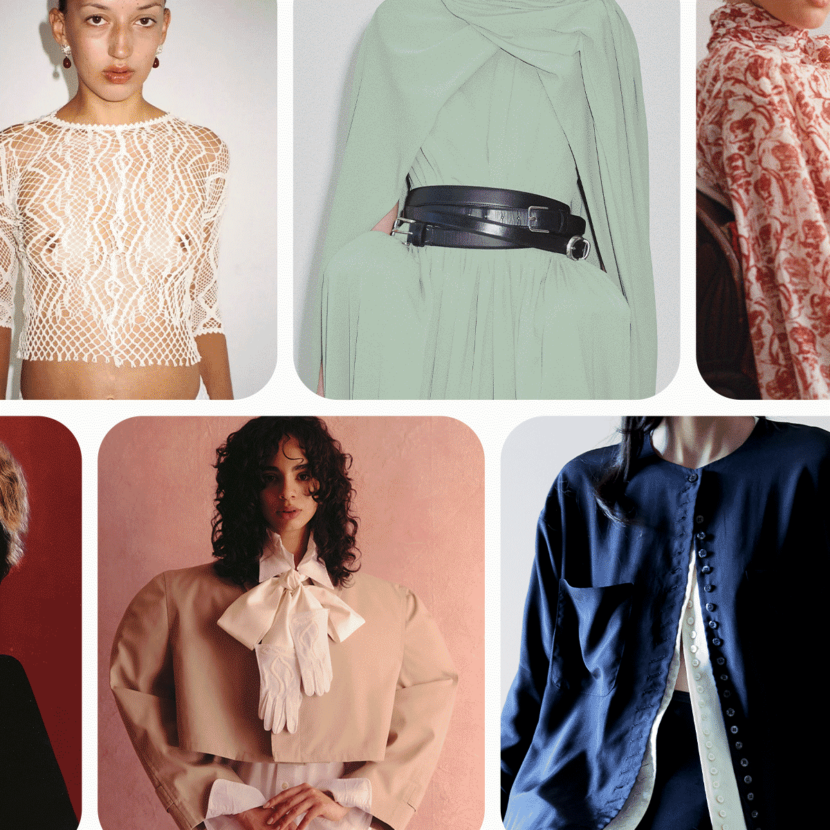 A collage of different images from Fashion's New Guard 2026.