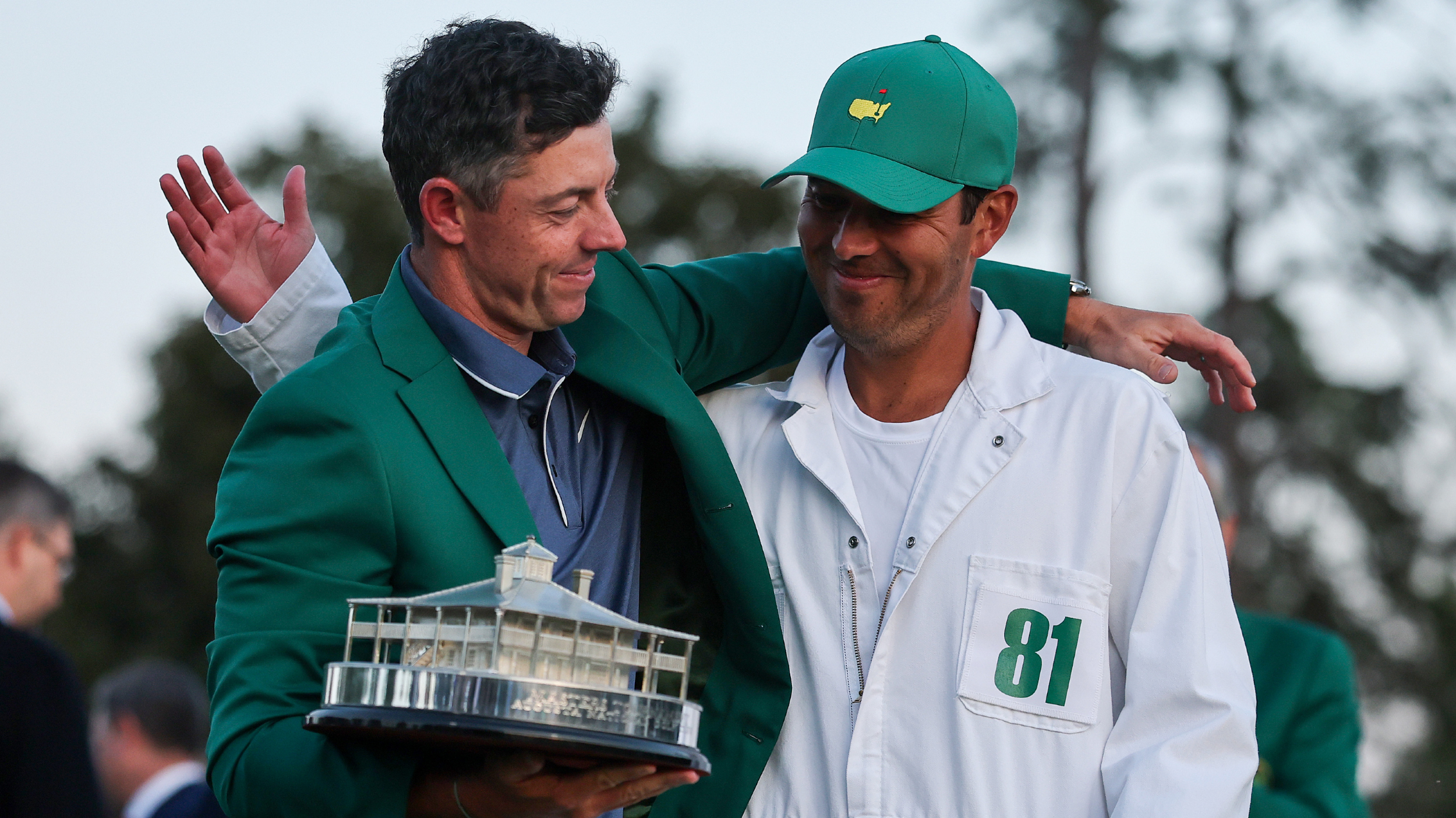 Rory McIlroy and Harry Diamond at The Masters  